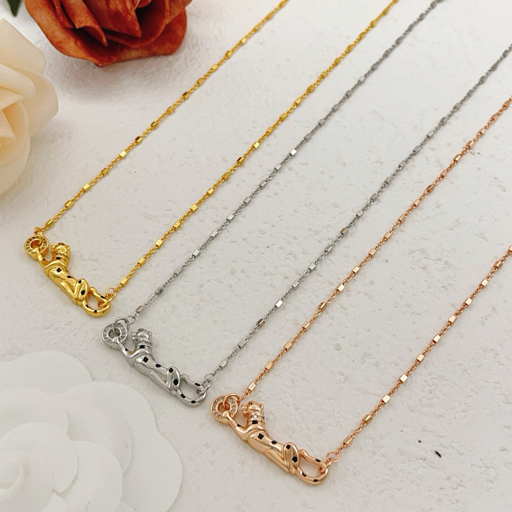 [ELAN LUXE]PANTHERE FULL DIAMOND NECKLACE