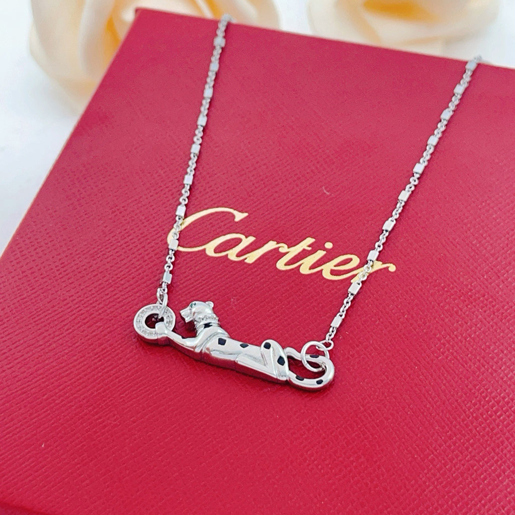 [ELAN LUXE]PANTHERE FULL DIAMOND NECKLACE