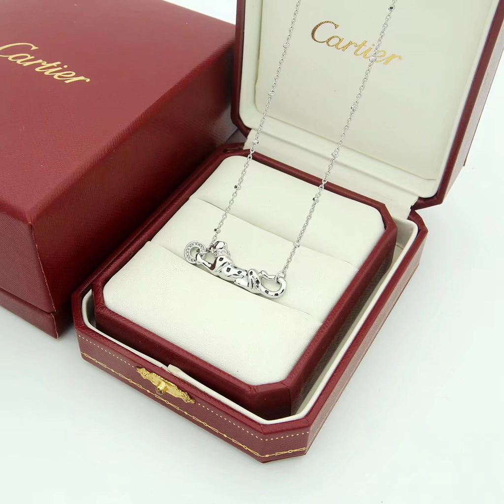 [ELAN LUXE]PANTHERE FULL DIAMOND NECKLACE