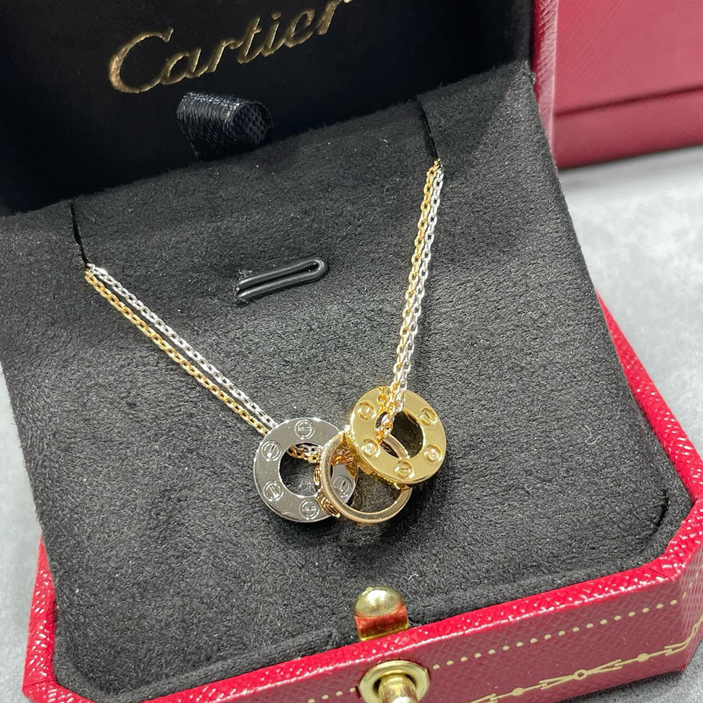 [ELAN LUXE]LOVE 6 DIAMOND PENDANT NECKLACE