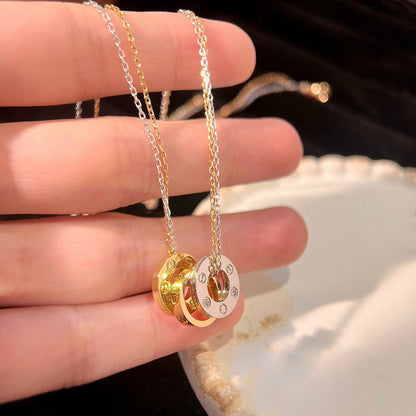 [ELAN LUXE]LOVE 6 DIAMOND PENDANT NECKLACE