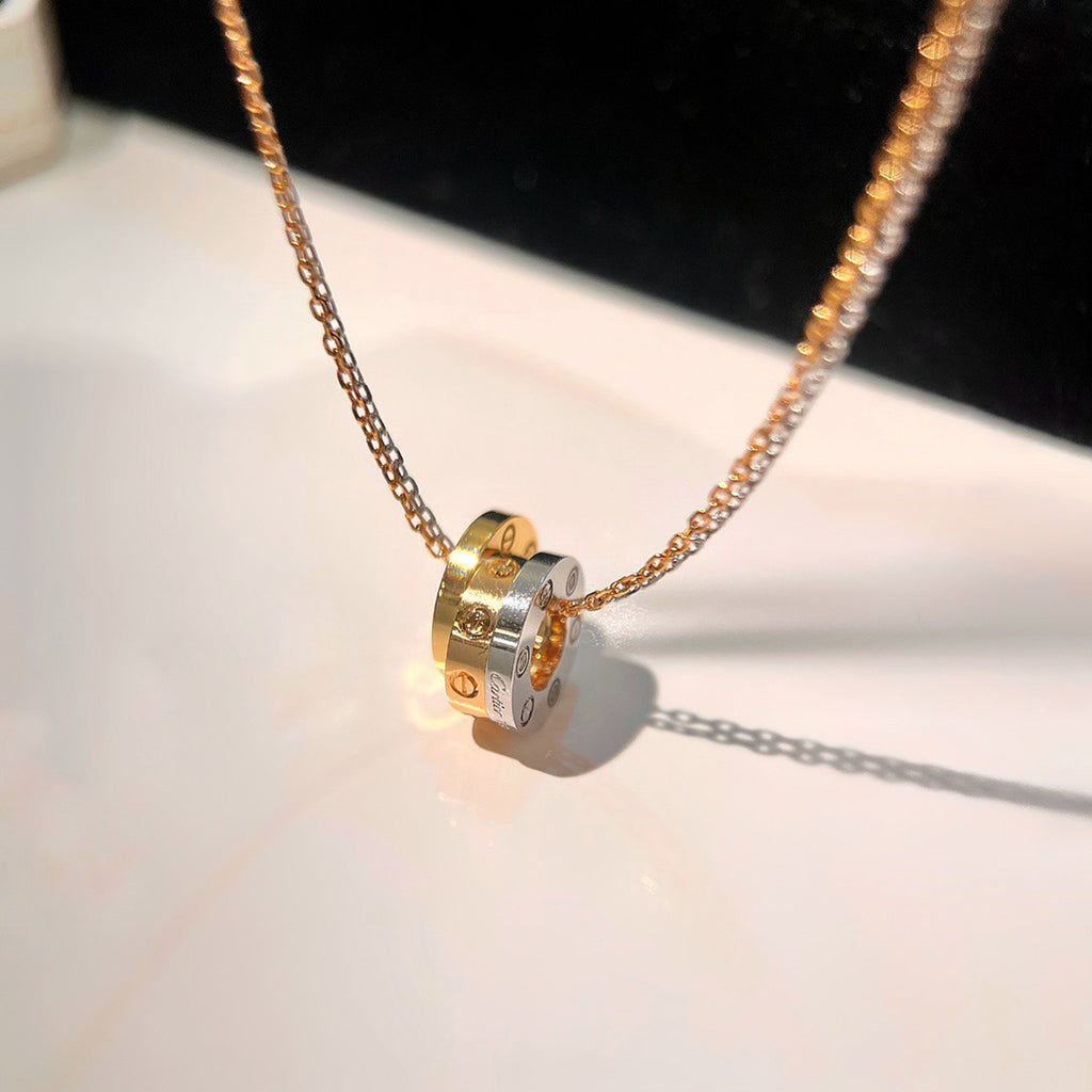 [ELAN LUXE]LOVE 6 DIAMOND PENDANT NECKLACE