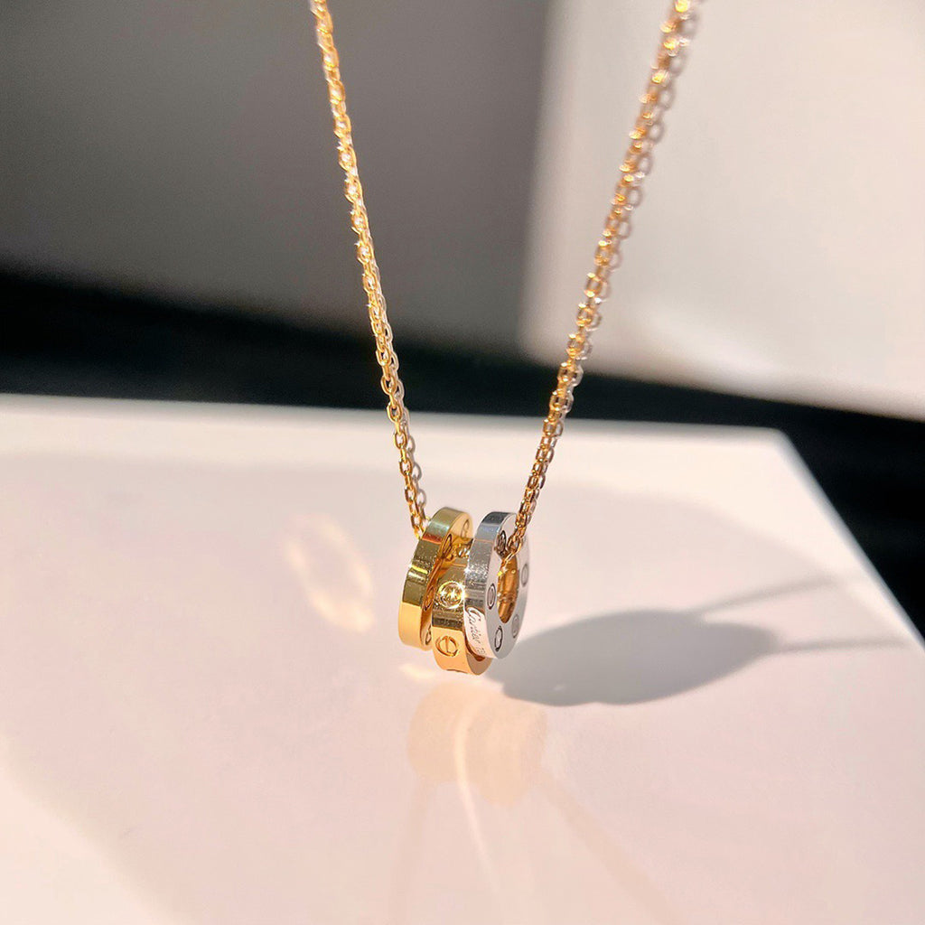 [ELAN LUXE]LOVE 6 DIAMOND PENDANT NECKLACE