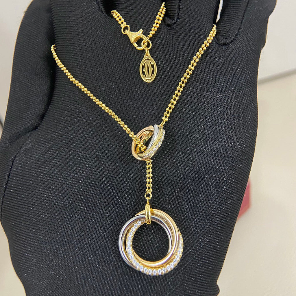 [ELAN LUXE]TRINITY DIAMONDS NECKLACE