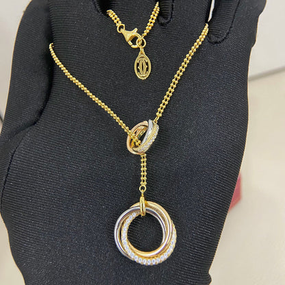 [ELAN LUXE]TRINITY DIAMONDS NECKLACE