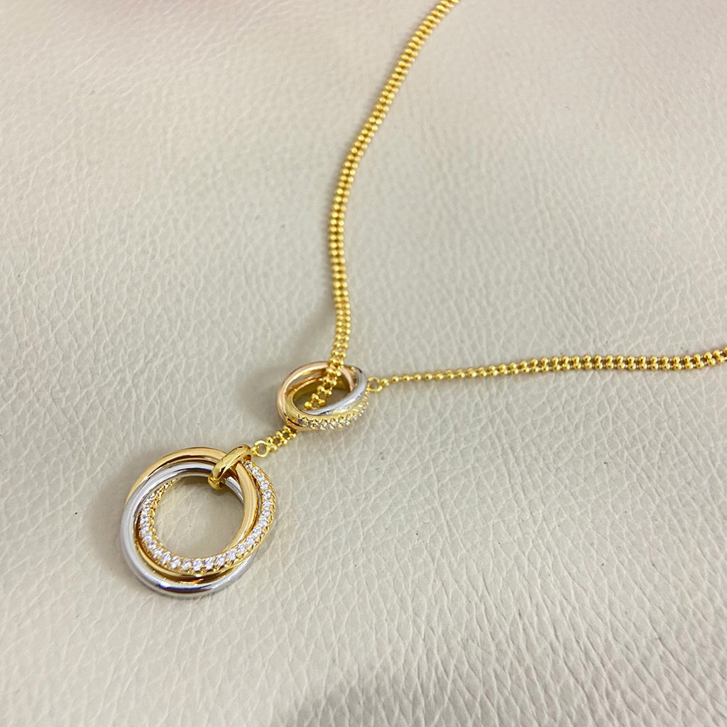 [ELAN LUXE]TRINITY DIAMONDS NECKLACE