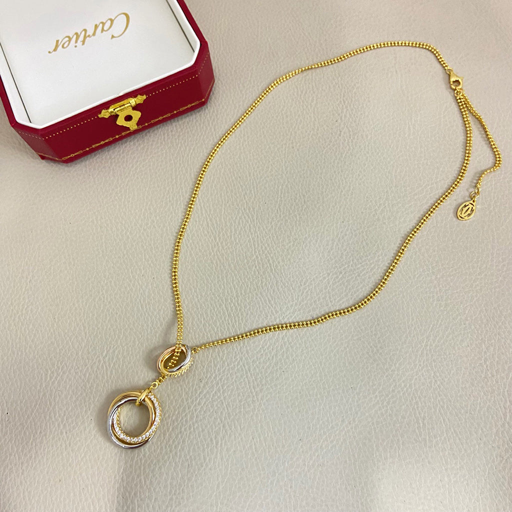 [ELAN LUXE]TRINITY DIAMONDS NECKLACE