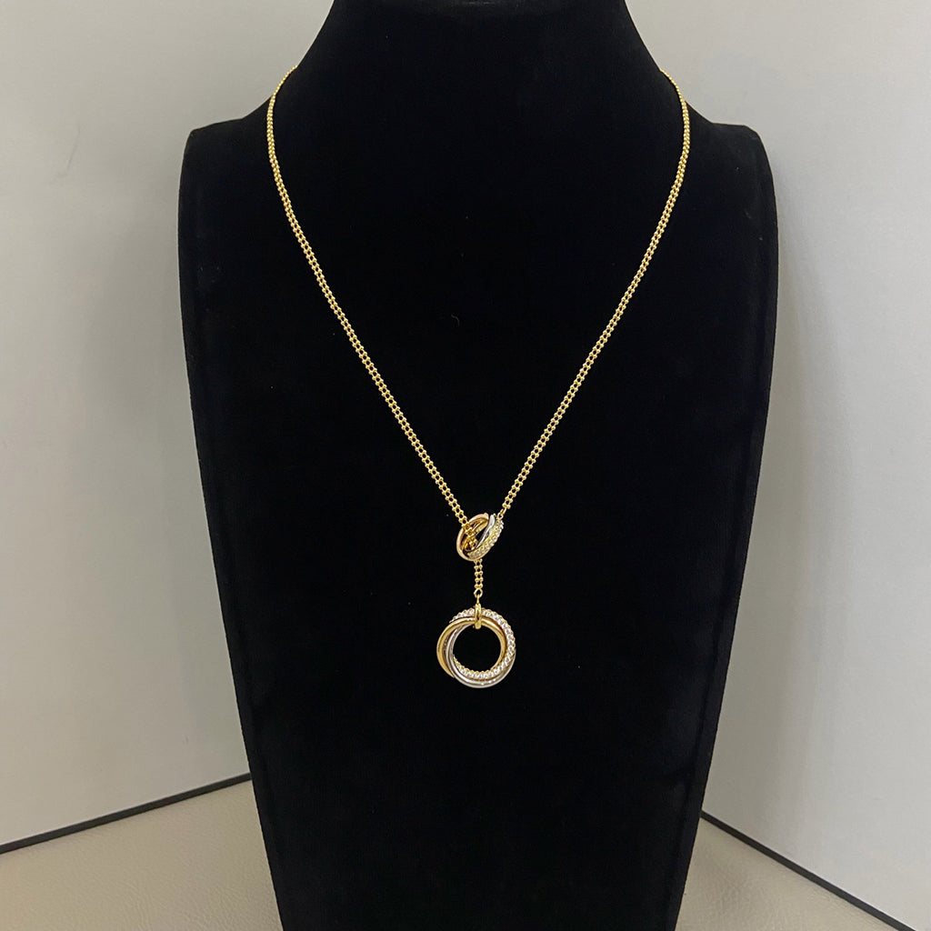 [ELAN LUXE]TRINITY DIAMONDS NECKLACE