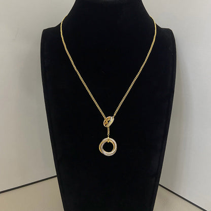 [ELAN LUXE]TRINITY DIAMONDS NECKLACE
