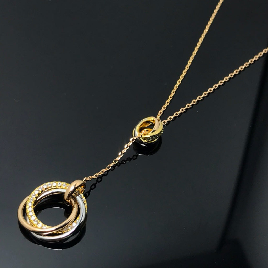 [ELAN LUXE]TRINITY DIAMONDS NECKLACE