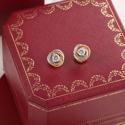 [ELAN LUXE]TRINITY STUD DIAMOND EARRINGS