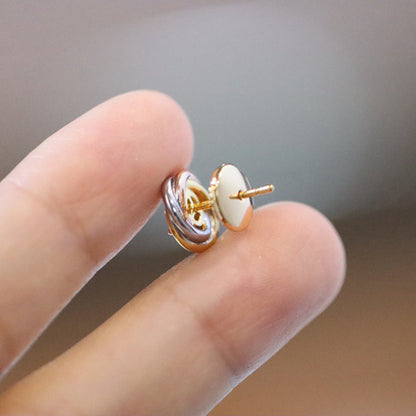 [ELAN LUXE]TRINITY STUD DIAMOND EARRINGS