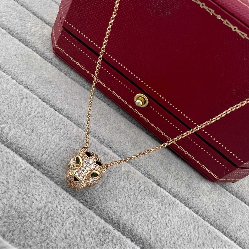 [ELAN LUXE]PANTHERE FULL DIAMOND NECKLACE
