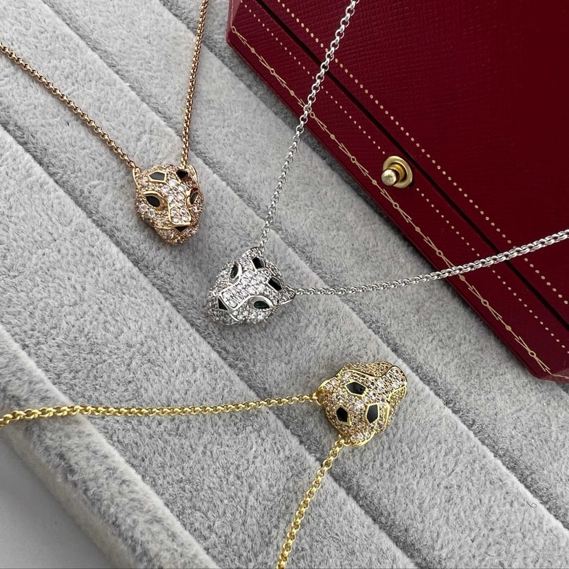 [ELAN LUXE]PANTHERE FULL DIAMOND NECKLACE