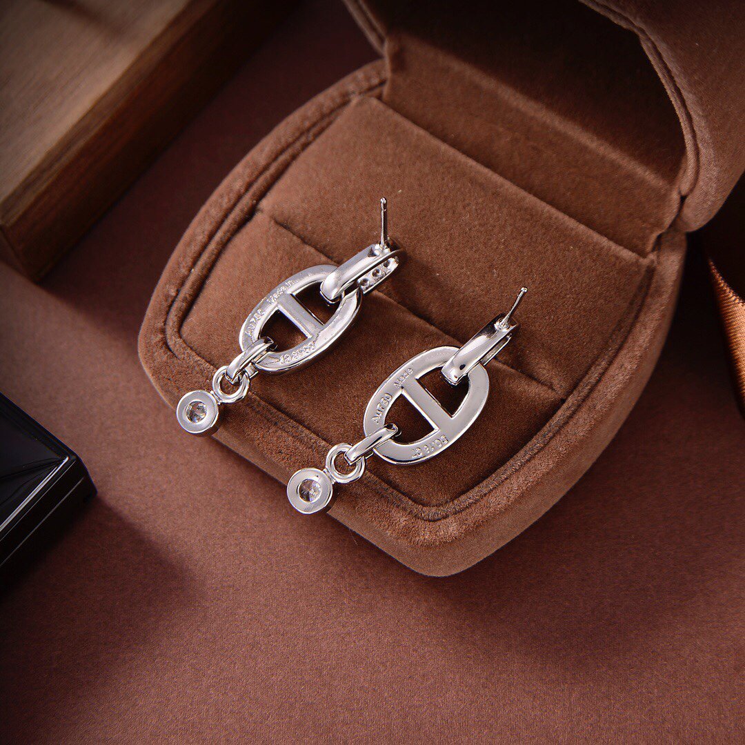 [ELAN LUXE]HM CHAINE DIAMOND EARRINGS