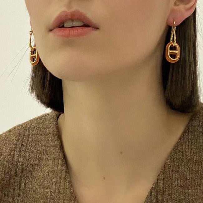 [ELAN LUXE]HM O'MAILLON GOLD EARRINGS