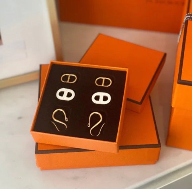 [ELAN LUXE]HM O'MAILLON GOLD EARRINGS