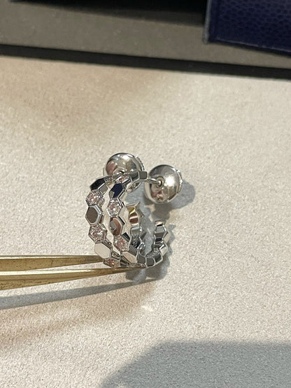[ELAN LUXE]Hollow Design Four-Leaf Clover Flower Shape Ring
