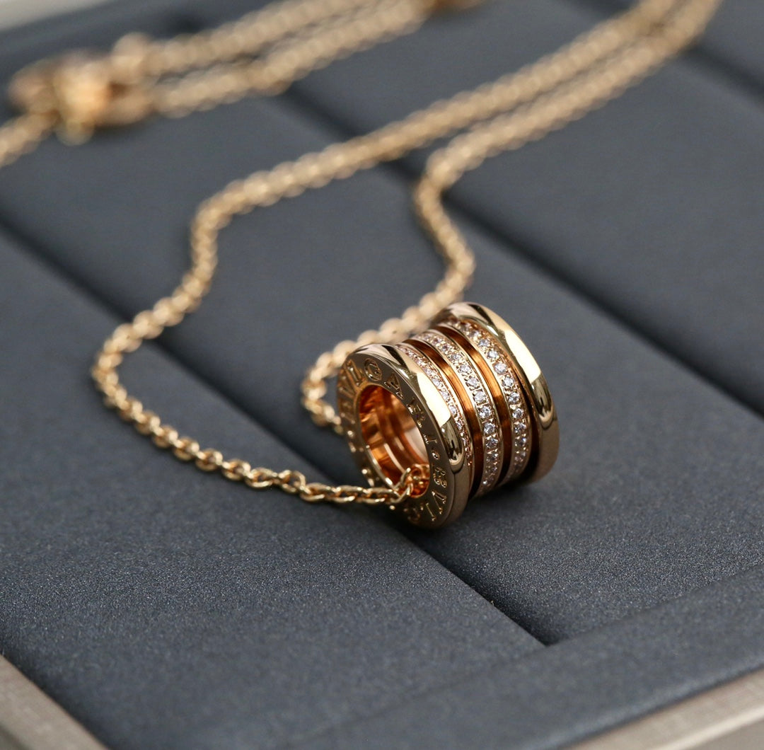 [ELAN LUXE]ZERO 1 PINK GOLD DIAMOND NECKLACE