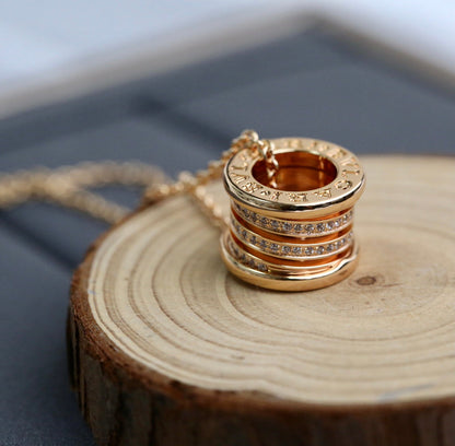 [ELAN LUXE]ZERO 1 PINK GOLD DIAMOND NECKLACE