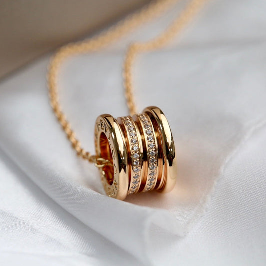 [ELAN LUXE]ZERO 1 PINK GOLD DIAMOND NECKLACE