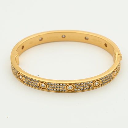 [ELAN LUXE]LOVE BRACELET 6.1MM DIAMOND-PAVED 10 BIG DIAMONDS
