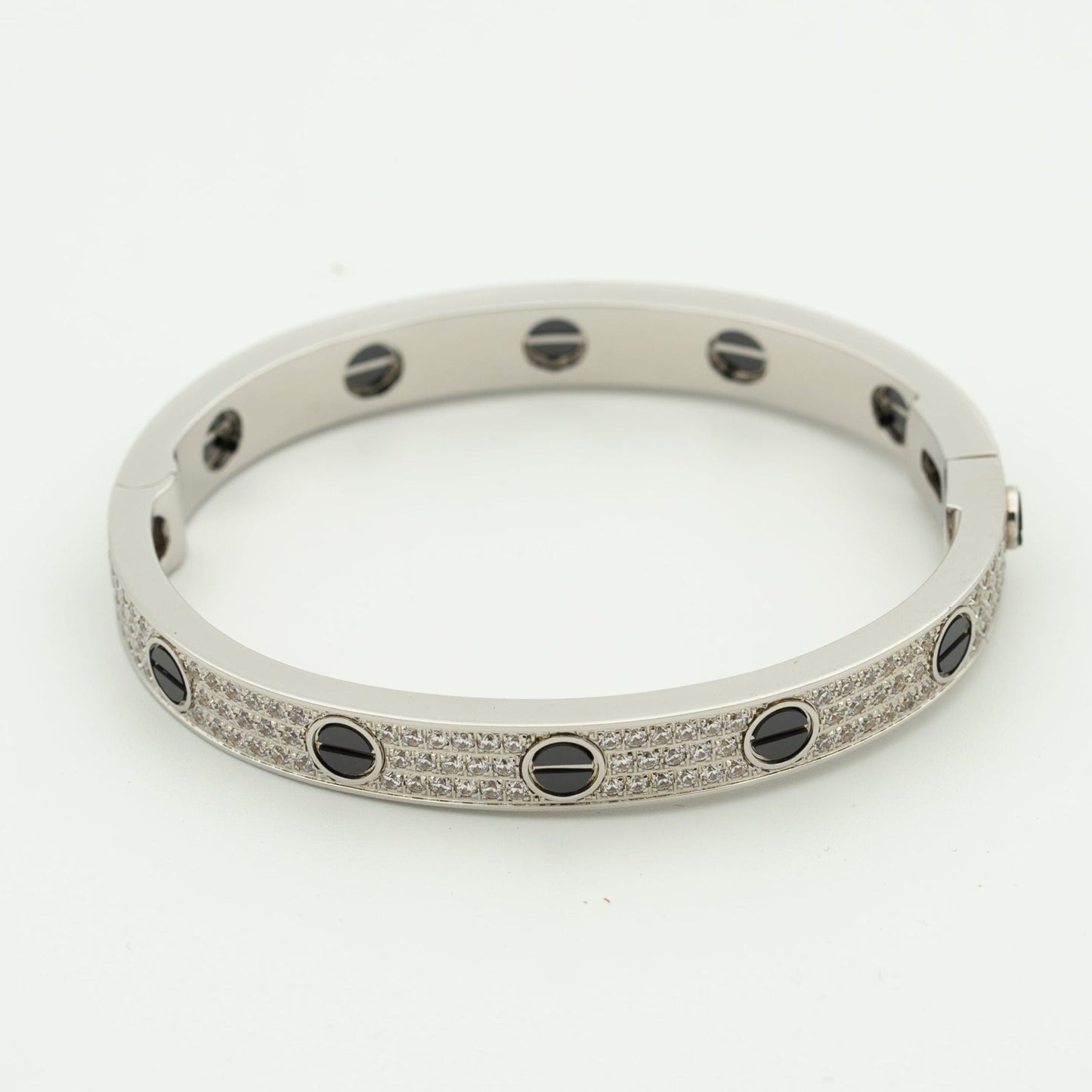[ELAN LUXE]LOVE BRACELET 6.1MM DIAMOND-PAVED CERAMIC
