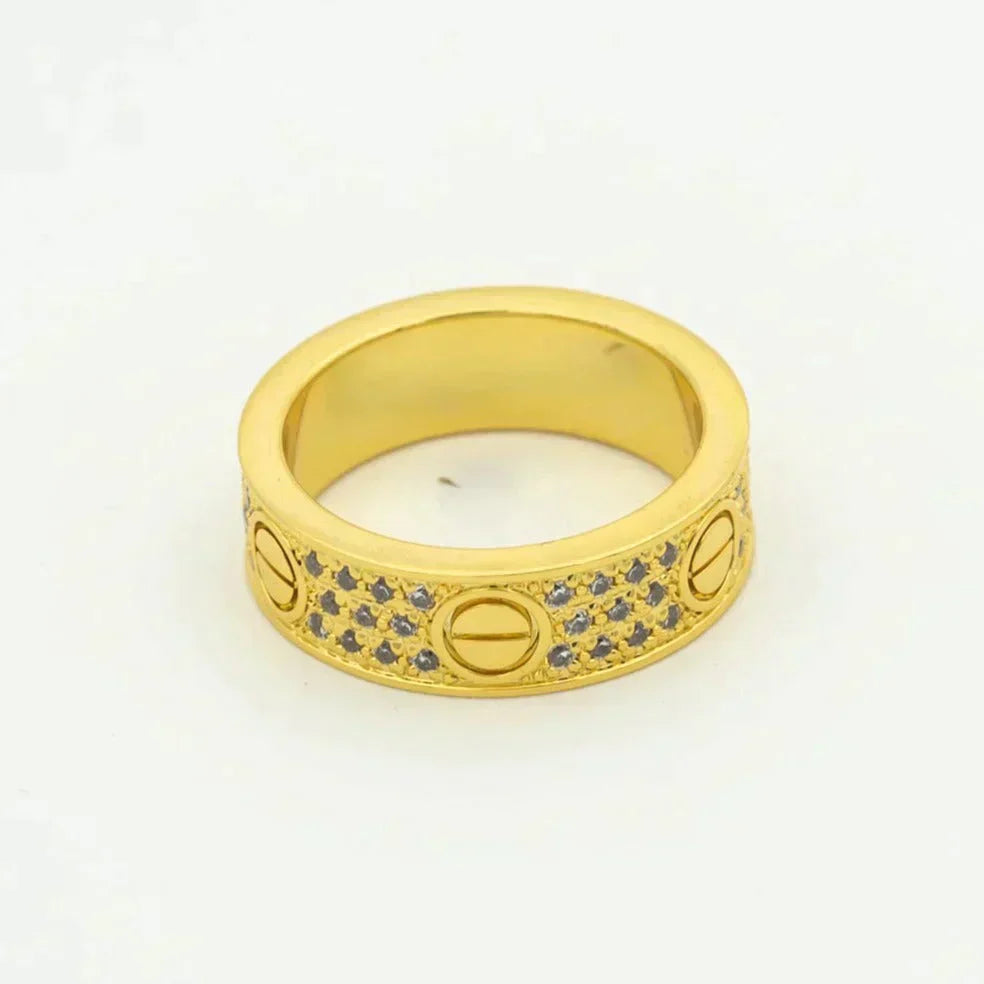 [ELAN LUXE]LOVE RING 5.5MM DIAMONDS PAVED