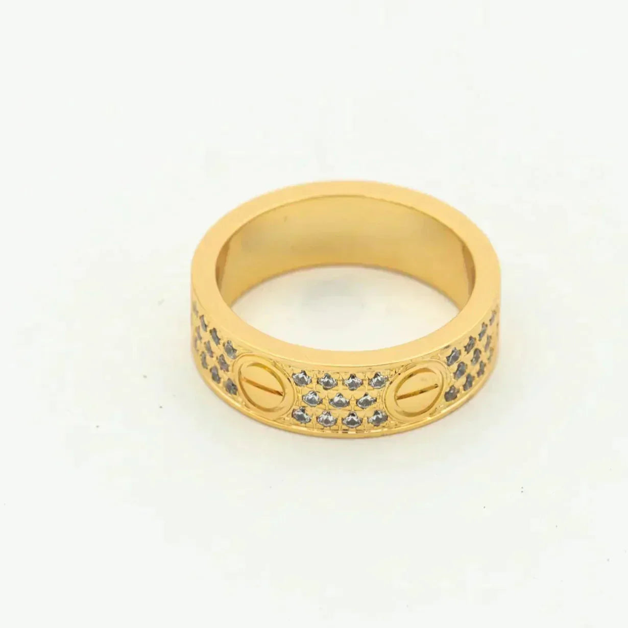 [ELAN LUXE]LOVE RING 5.5MM DIAMONDS PAVED