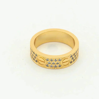 [ELAN LUXE]LOVE RING 5.5MM DIAMONDS PAVED