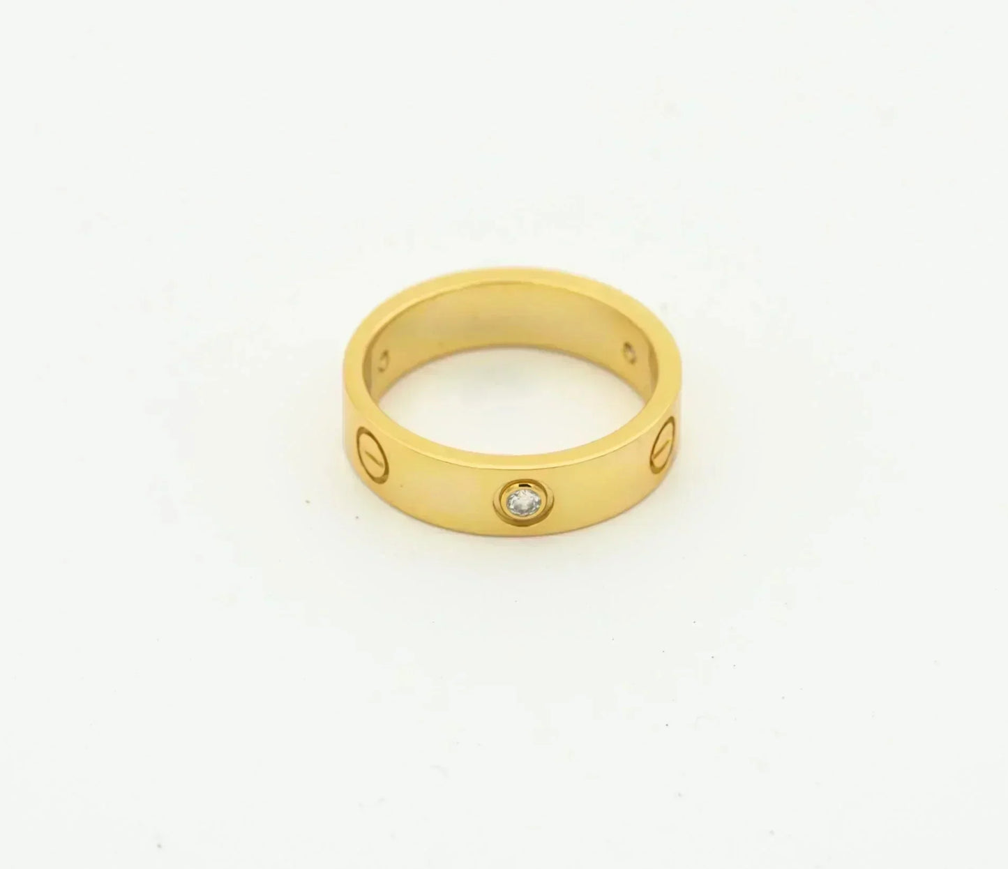 [ELAN LUXE]LOVE RING 4MM 1 DIAMOND GOLD
