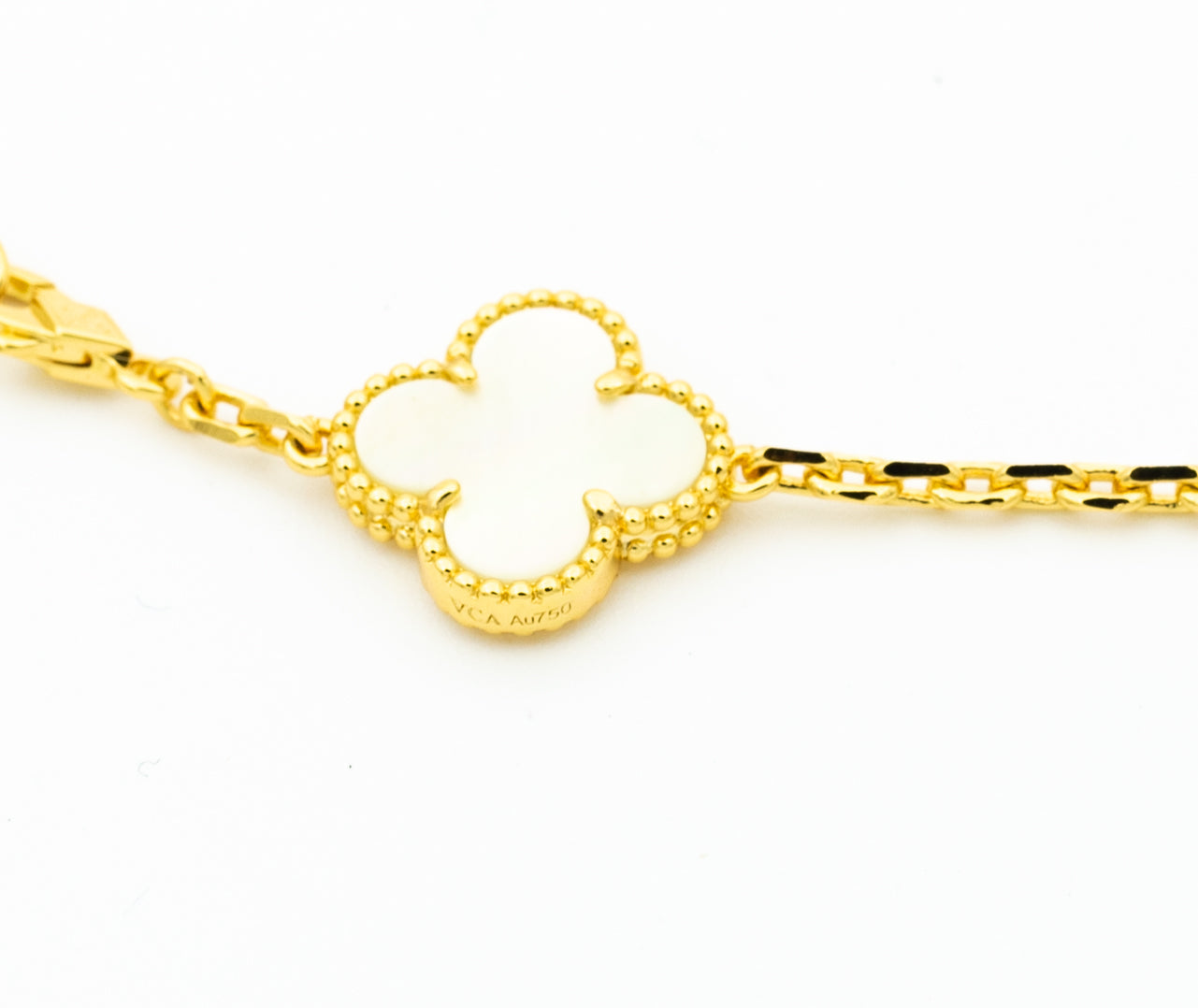 [ELAN LUXE]CLOVER BRACELET 5 MOTIFS ONYX MOP