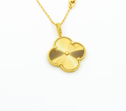 [ELAN LUXE]CLOVER 25MM PEDANT NECKLACE GOLD