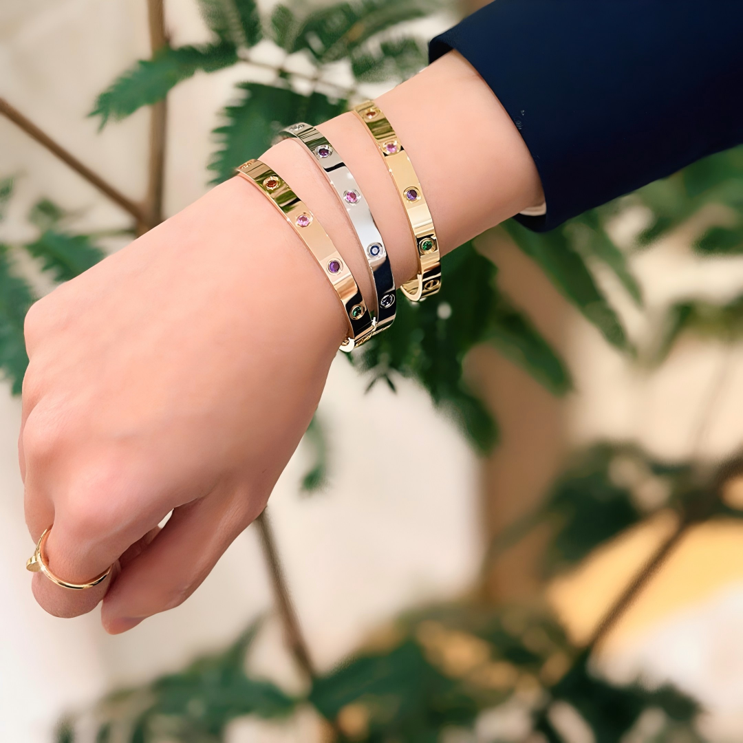 [ELAN LUXE]2026 RAINBOW LOVE BRACELET 6.1MM  10 DIAMONDS