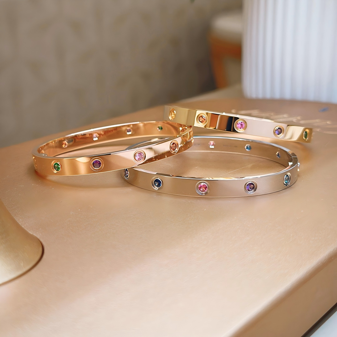 [ELAN LUXE]2026 RAINBOW LOVE BRACELET 6.1MM  10 DIAMONDS