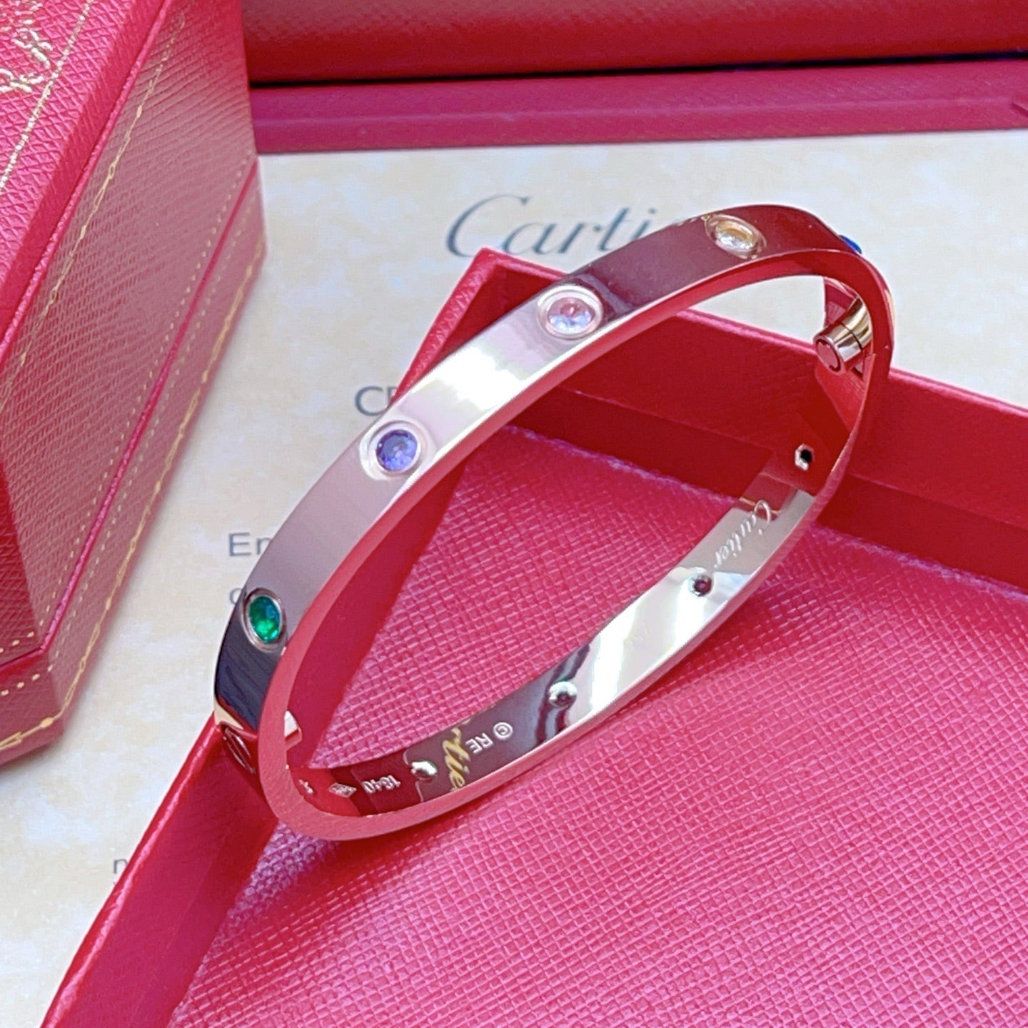 [ELAN LUXE]2026 RAINBOW LOVE BRACELET 6.1MM  10 DIAMONDS
