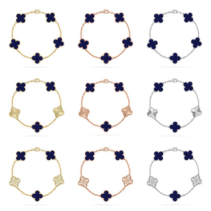 [ELAN LUXE]CLOVER 5 MOTIF LAPIS LAZULI BRACELET COLLECTION