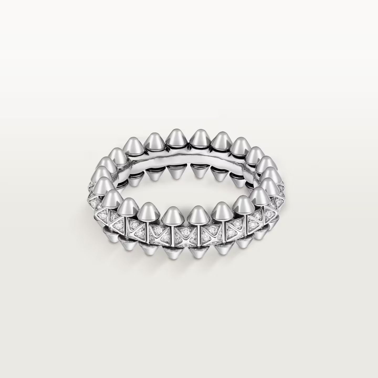 [ELAN LUXE]CLASH 6.4MM SMALL FULL DIAMOND RING
