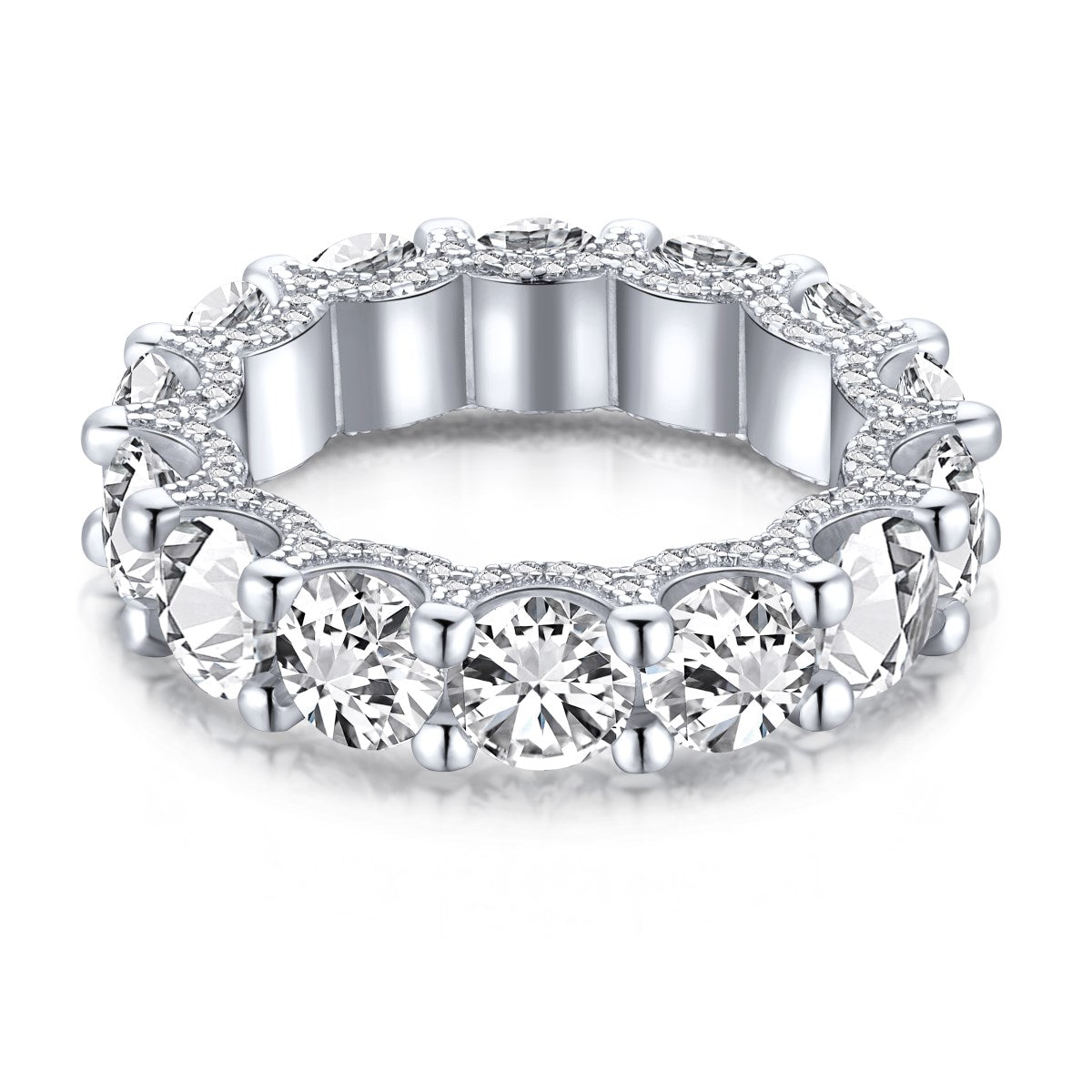 [ELAN LUXE]Gorgeous Round Cut Tennis Ring