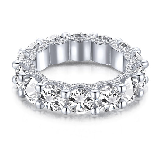 [ELAN LUXE]Gorgeous Round Cut Tennis Ring