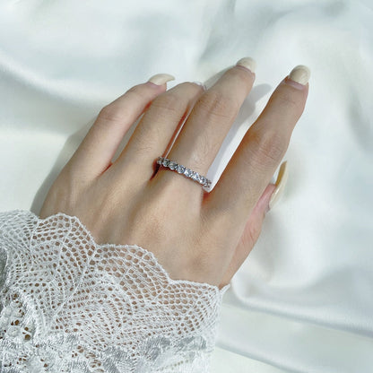 [ELAN LUXE]Sparkling Round Cut Tennis Ring