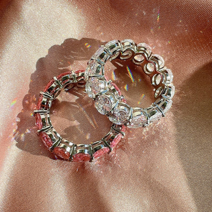 [ELAN LUXE]Dainty Elongated Cushion Cut Tennis Ring