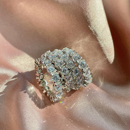 [ELAN LUXE]Eternity Round Cut Tennis Ring