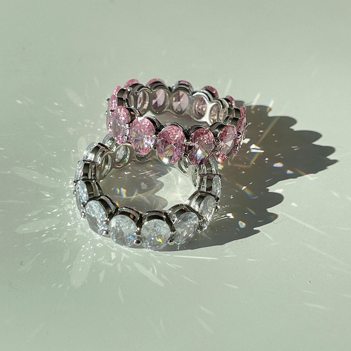 [ELAN LUXE]Dainty Elongated Cushion Cut Tennis Ring