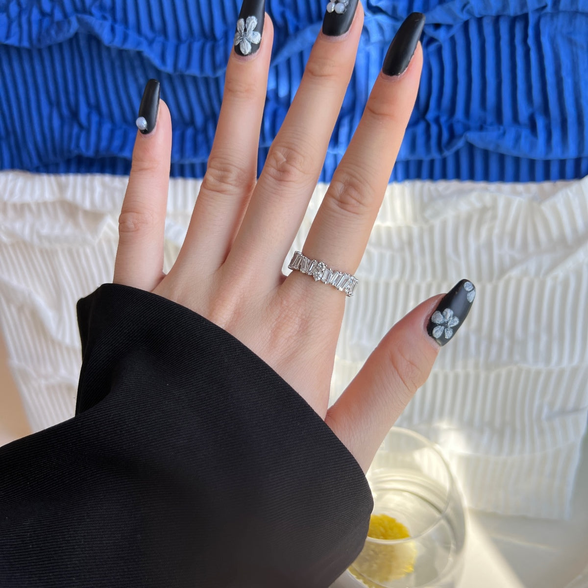 [ELAN LUXE]Delicate Multi Shape Tennis Ring