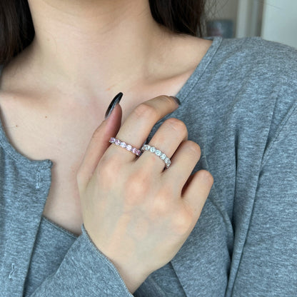 [ELAN LUXE]Eternity Round Cut Tennis Ring