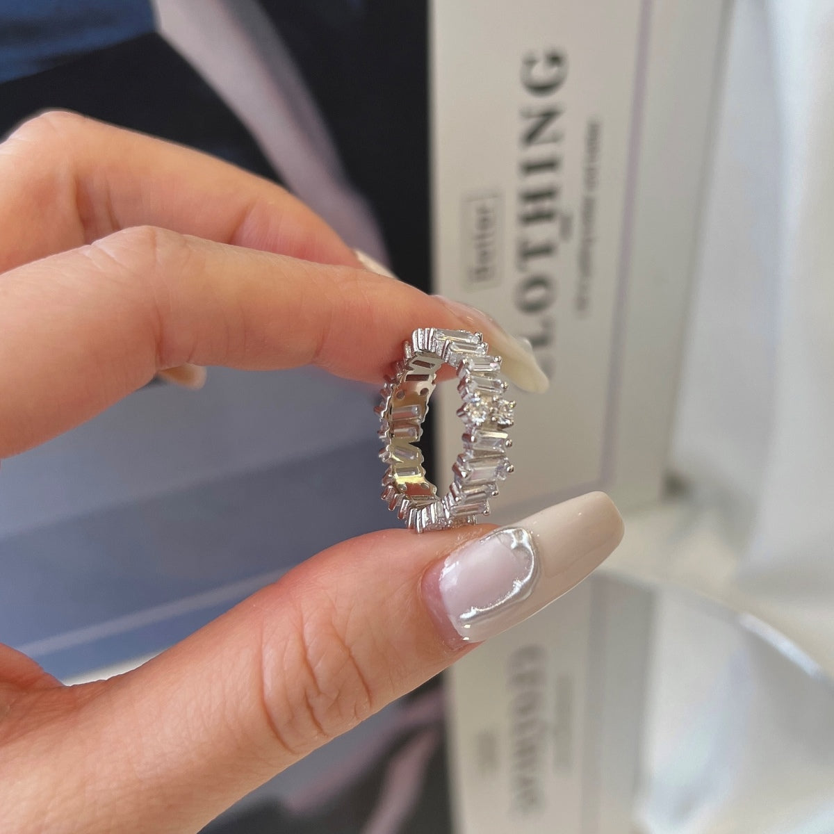 [ELAN LUXE]Delicate Multi Shape Tennis Ring