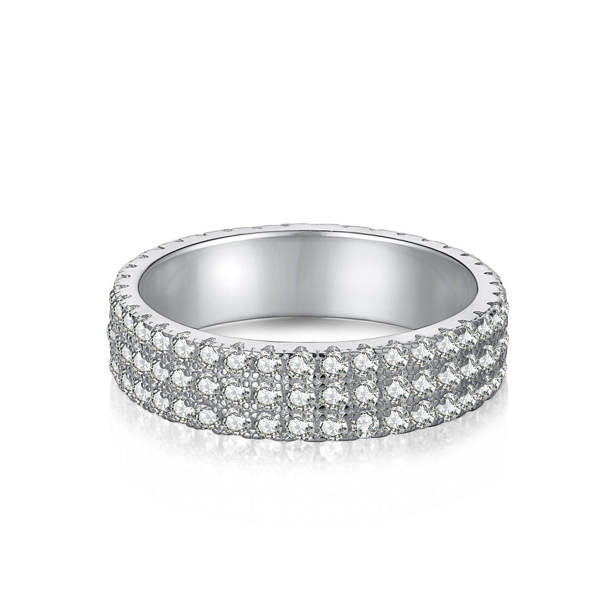 [ELAN LUXE]Dainty Round Cut Tennis Ring