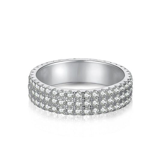 [ELAN LUXE]Dainty Round Cut Tennis Ring