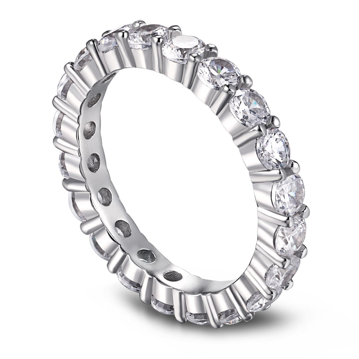 [ELAN LUXE]Sparkling Round Cut Tennis Ring